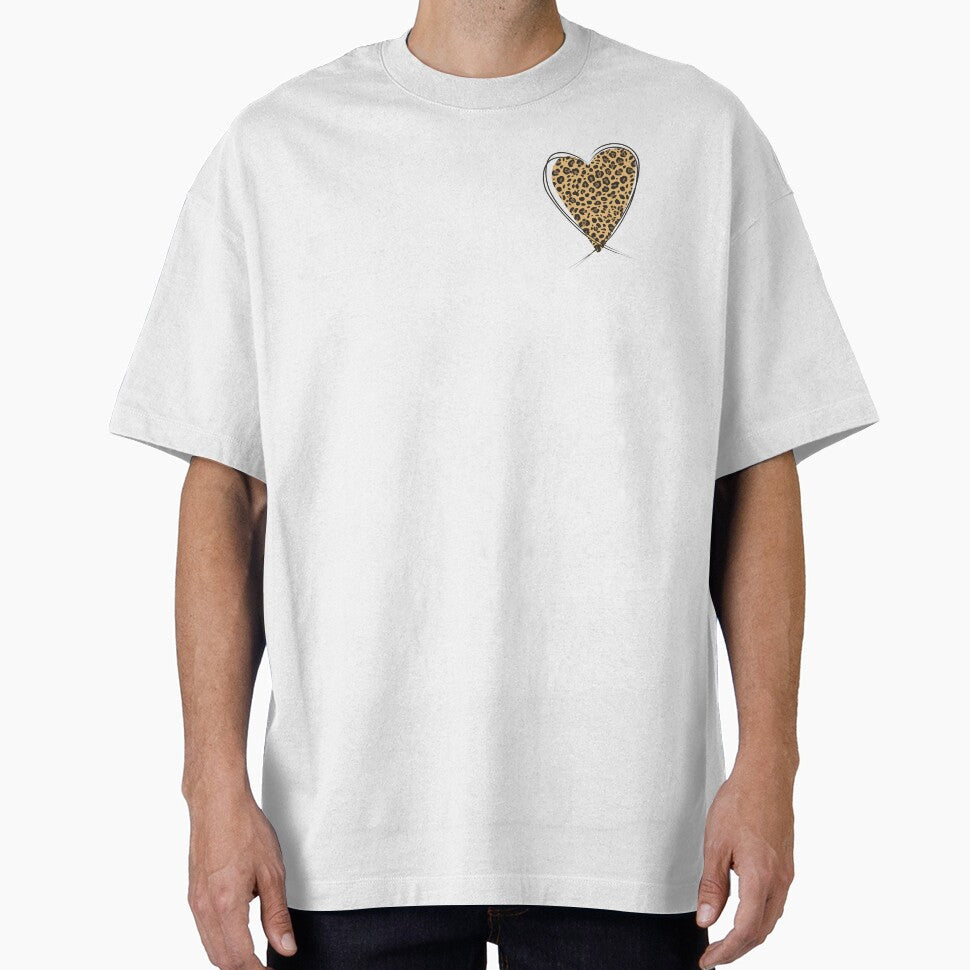 Boho Leopard Heart Sticker by Design by TZ