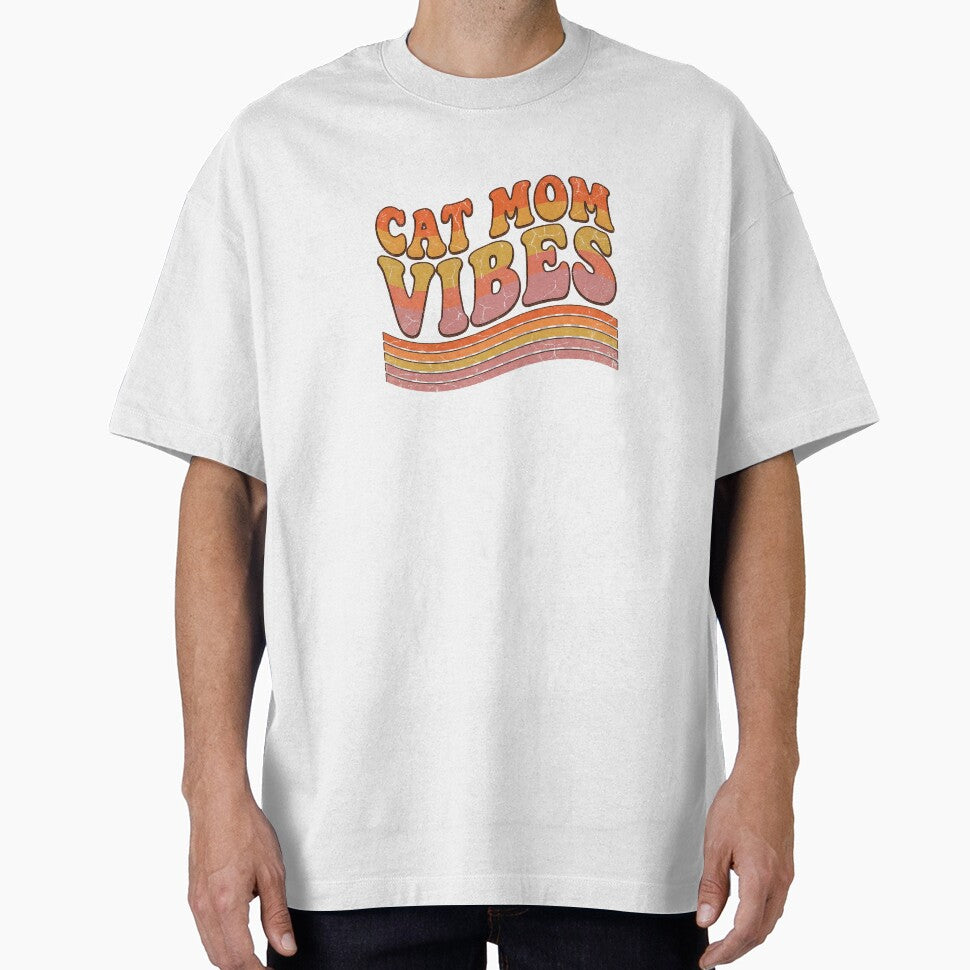 Cat Mom Vibes Retro by Quillway T-Shirts, Hoodie, Sweatshirt | BlankRebels.com (Image 1)