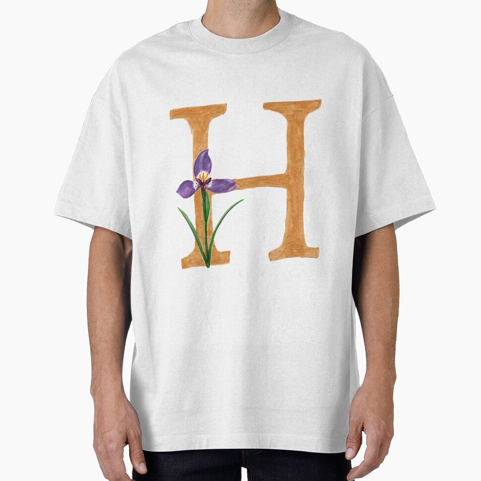 Floral Letter H by ninalatorre T-Shirts, Hoodie, Sweatshirt | BlankRebels.com (Image 1)