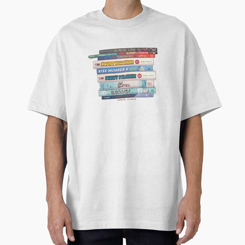 The Blue Graphic Novel Stack by Samantha Elliston T-Shirts, Hoodie, Sweatshirt | BlankRebels.com (Image 1)