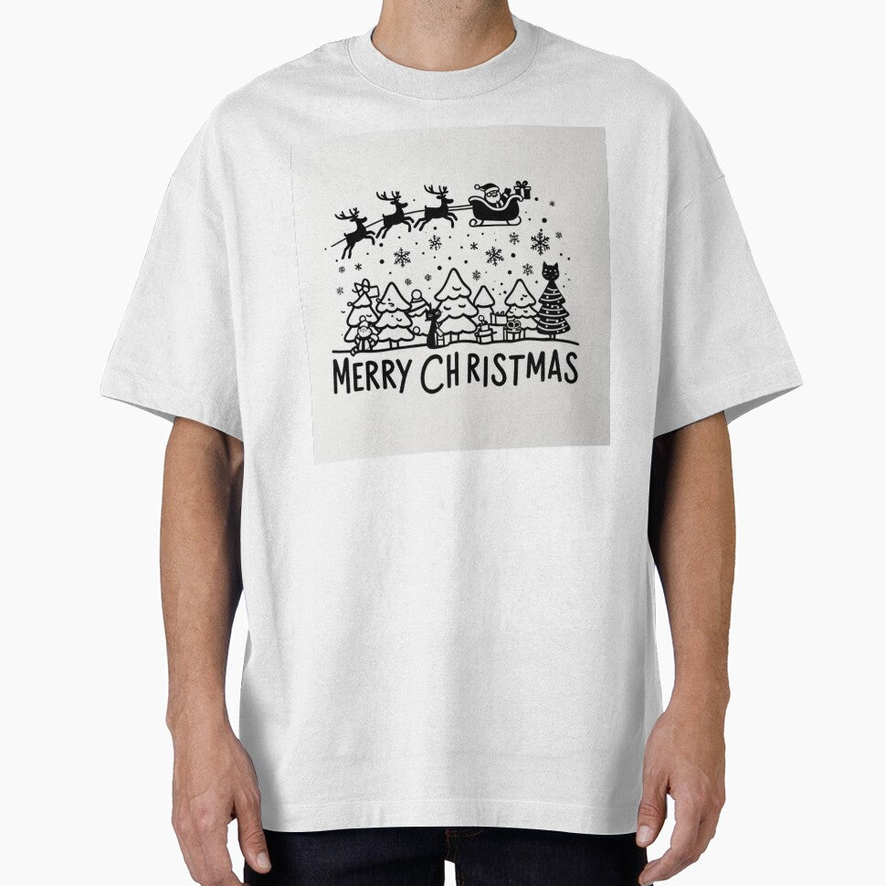 001 Merry Christmas in Black And White by Alexis Art Collection T-Shirts, Hoodie, Sweatshirt | BlankRebels.com (Image 1)
