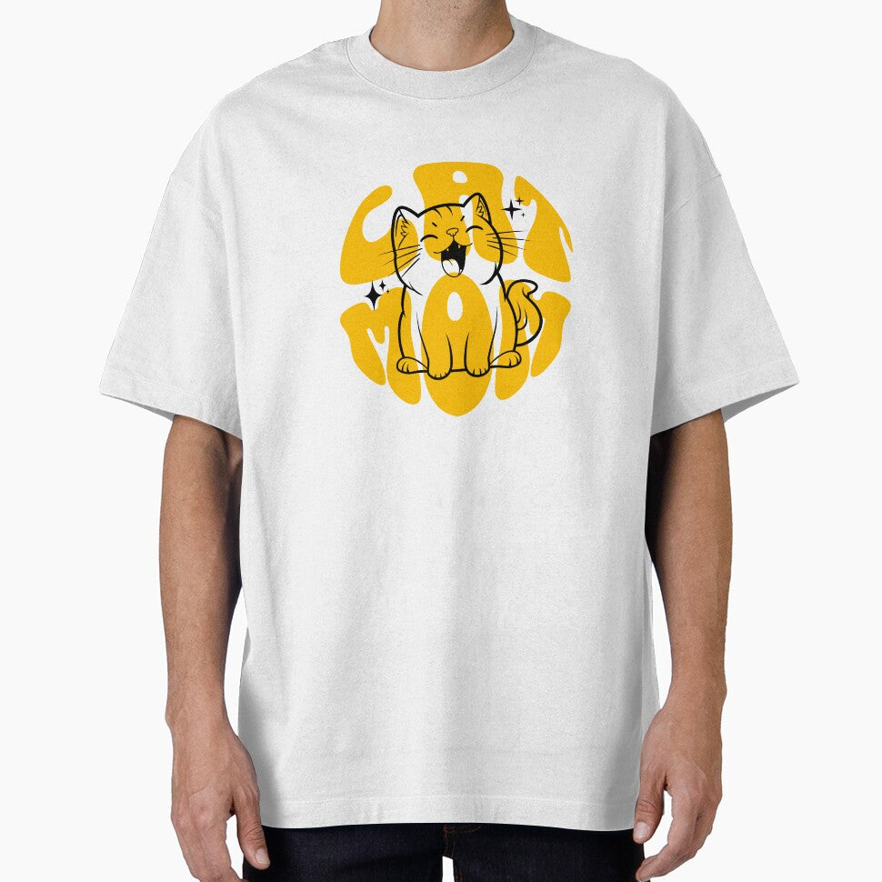 Cat Mom – Cute Yellow Cat Illustration by cybersilverhand T-Shirts, Hoodie, Sweatshirt | BlankRebels.com (Image 1)