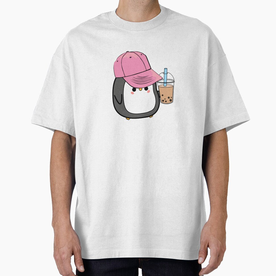 Penguin Drinking Bubble Tea - Kawaii by LMoonDesigns T-Shirts, Hoodie, Sweatshirt | BlankRebels.com (Image 1)