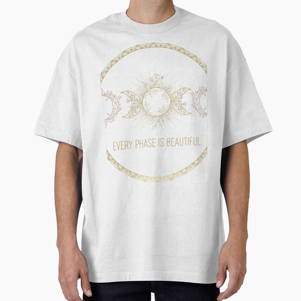 Every Phase Is Beautiful - Celestial Moon & Botanical Art by Thaliandra T-Shirts, Hoodie, Sweatshirt (Image 1)