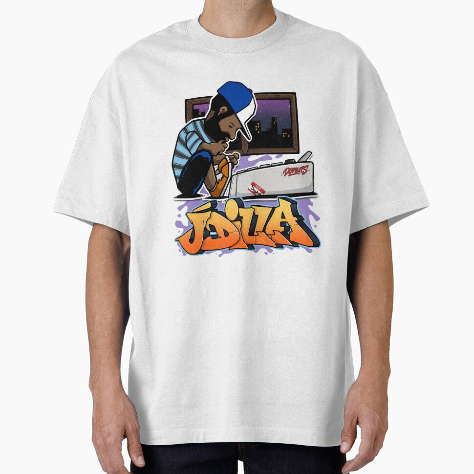 J Dilla | Illustration & Graffiti by OneEyedCap T-Shirts, Hoodie, Sweatshirt | BlankRebels.com (Image 1)