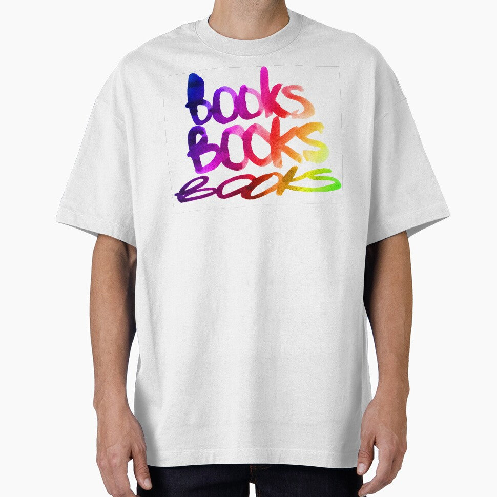 Colorful books watercolor lettering | Books watercolor hand lettering by lausn T-Shirts, Hoodie, Sweatshirt (Image 1)