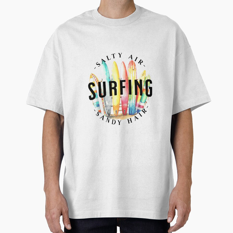 Salty Air Sandy Hair - Wave Surfing by BlueCoastPOD T-Shirts, Hoodie, Sweatshirt | BlankRebels.com (Image 1)