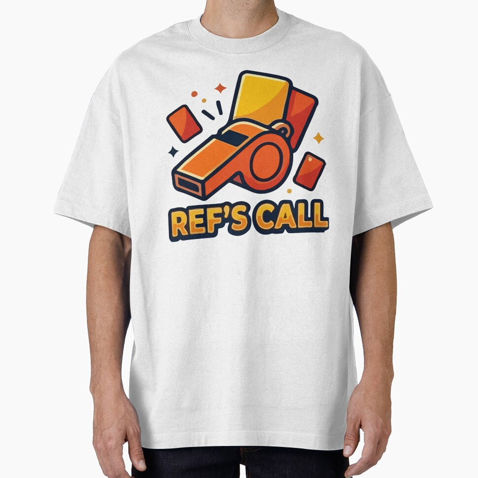 Ref's Call Funny Soccer Referee Whistle and Cards Art by AMOZUnique