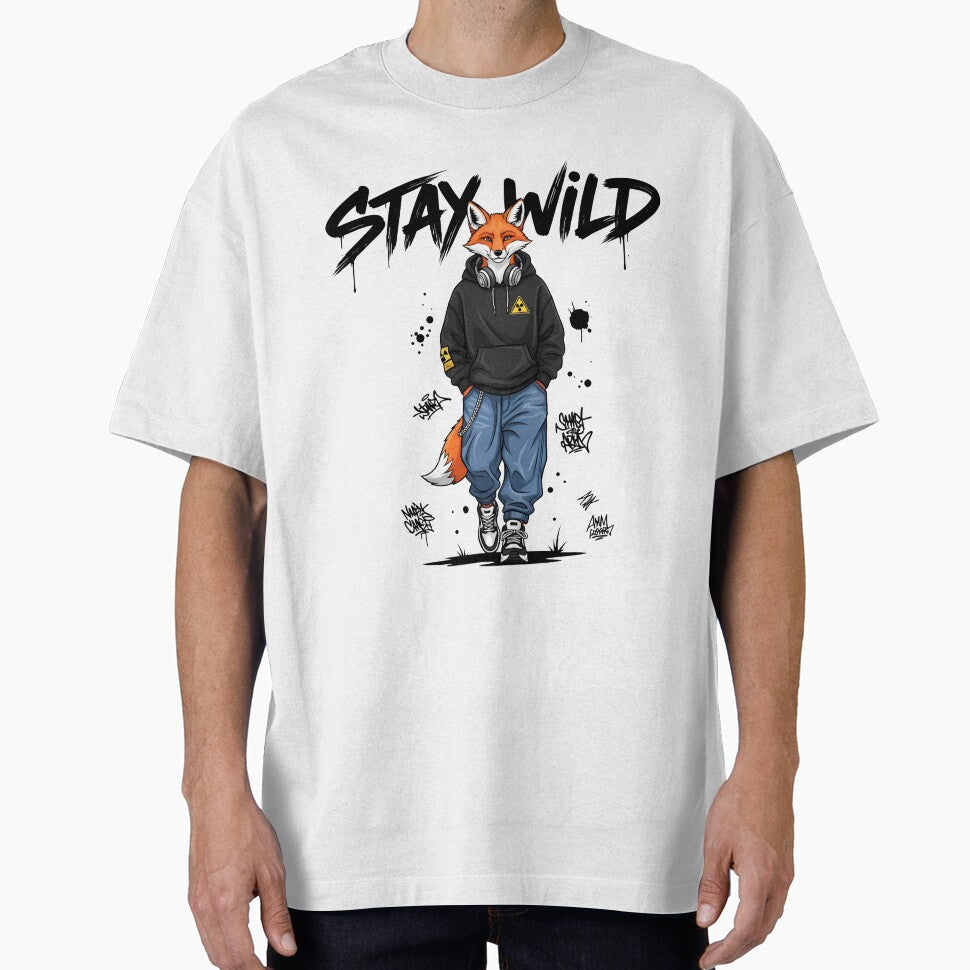 Urban Streetwear Fox Graphic Graffiti Typography Design by BorenStore T-Shirts, Hoodie, Sweatshirt (Image 1)