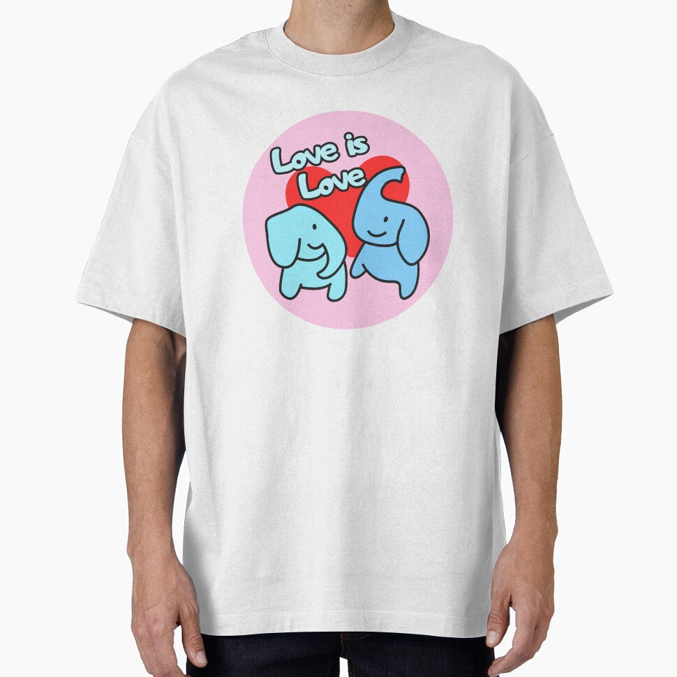 Two Trunks - Love is Love - Elephants by EvergreenRevolt T-Shirts, Hoodie, Sweatshirt | BlankRebels.com (Image 1)