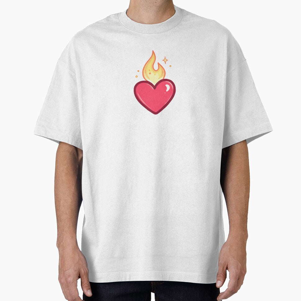 Burning Heart Sticker – Spicy Romance Reader BookTok Aesthetic by SnugbugStudios