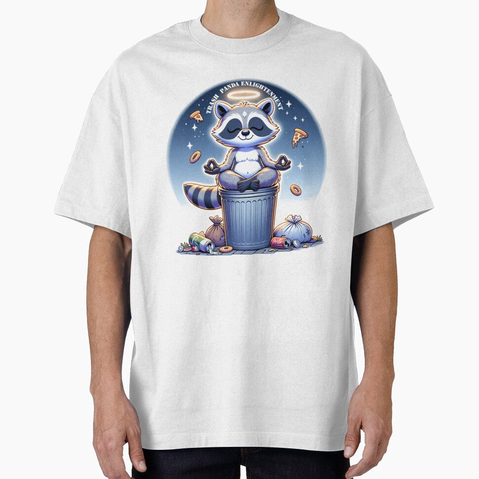 Trash Panda Enlightenment — Inner Peace Found in Pizza and Garbage by MTeesGA T-Shirts, Hoodie, Sweatshirt (Image 1)