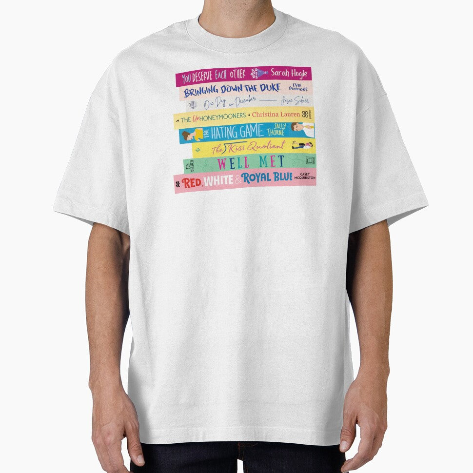 Contemporary Romance Book Stack by erinaceous T-Shirts, Hoodie, Sweatshirt | BlankRebels.com (Image 1)
