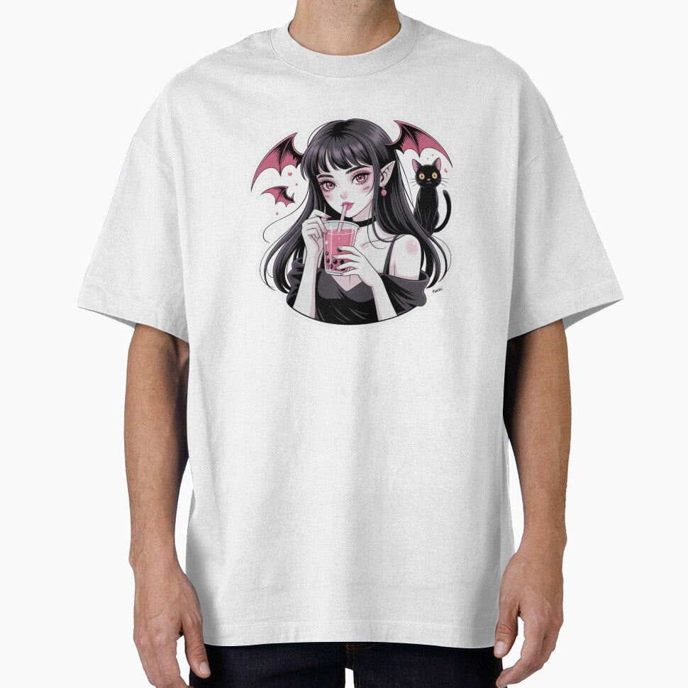 Demon Girl Black Cat T-Shirts, Hoodie, Sweatshirt