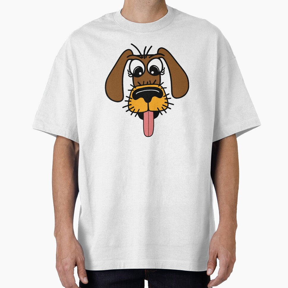 Funny Dog Face With Tongue Hanging Out by Sartoris Art T-Shirts, Hoodie, Sweatshirt | BlankRebels.com (Image 1)