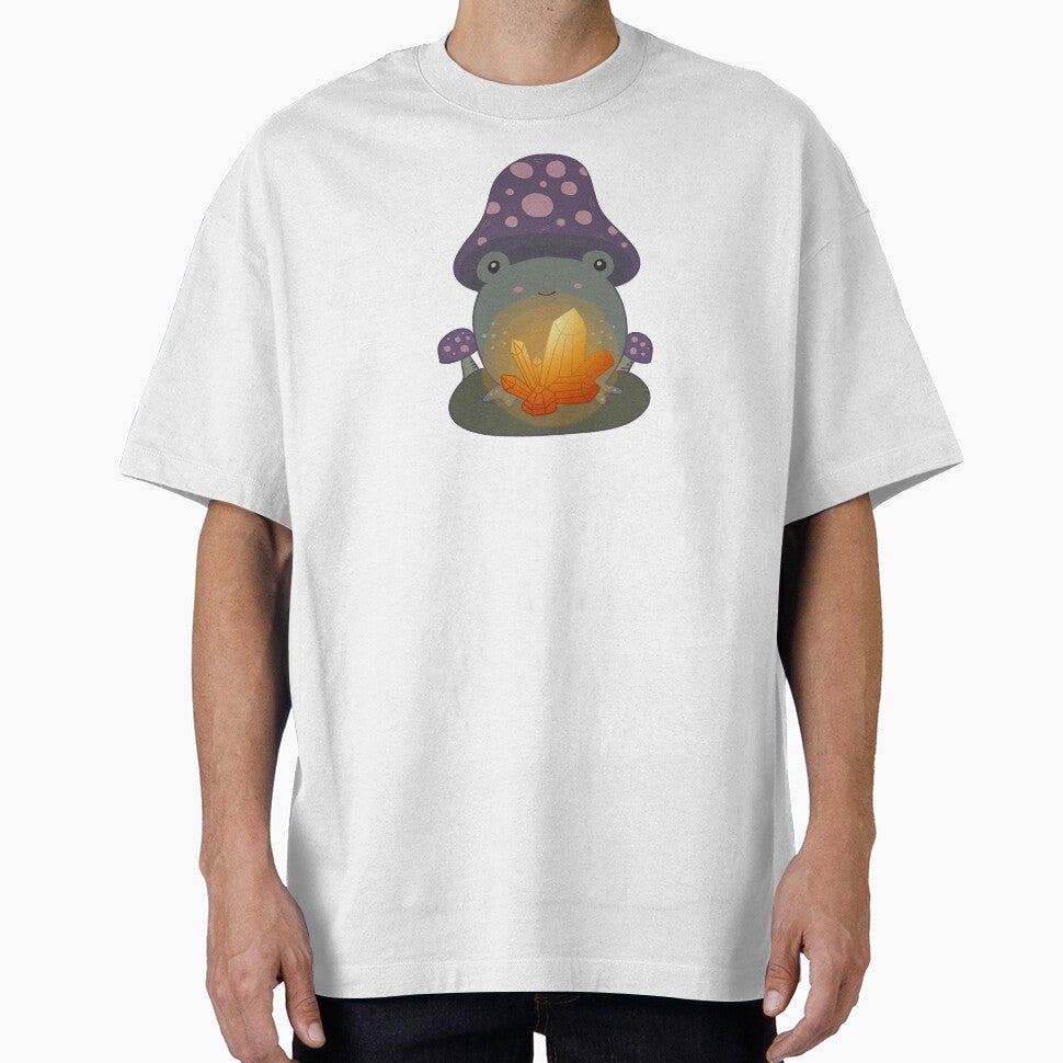 Goblincore Aesthetic Frog & Healing Crystal by GrimButterfly T-Shirts, Hoodie, Sweatshirt | BlankRebels.com (Image 1)