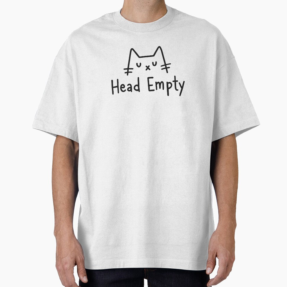 Head Empty – Minimal Cat Humor Design for Developers & Cat Lovers by FeelFreeStore T-Shirts, Hoodie, Sweatshirt (Image 1)
