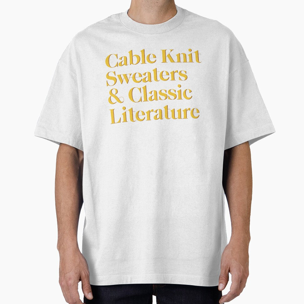 Cable Knit Sweaters and Classic Literature by rissidesigns T-Shirts, Hoodie, Sweatshirt | BlankRebels.com (Image 1)