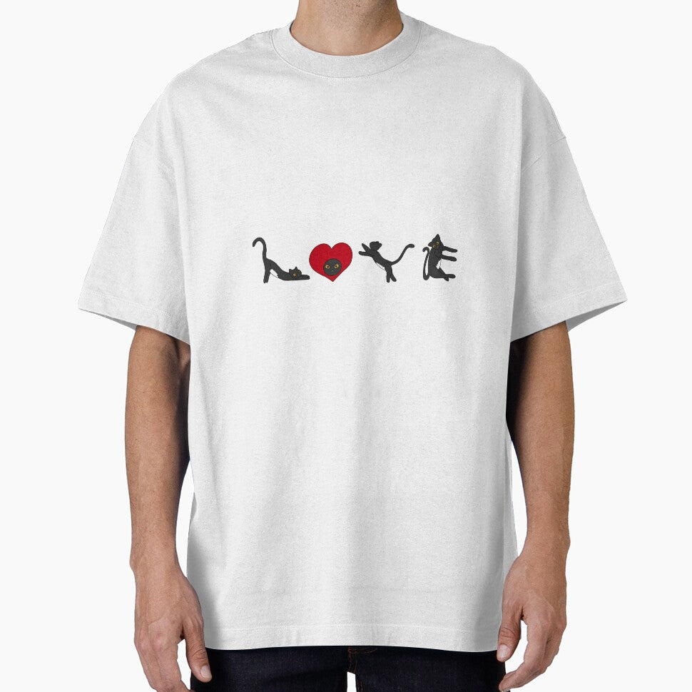 Valentines Day Cat Horizontal Love by DollopOfArt T-Shirts, Hoodie, Sweatshirt | BlankRebels.com (Image 1)