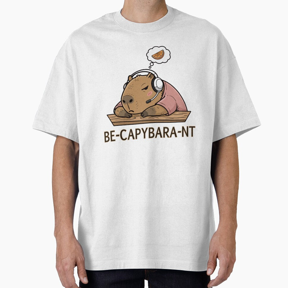 Lazy Depressed capybara Listening to Music by holywarter T-Shirts, Hoodie, Sweatshirt | BlankRebels.com (Image 1)