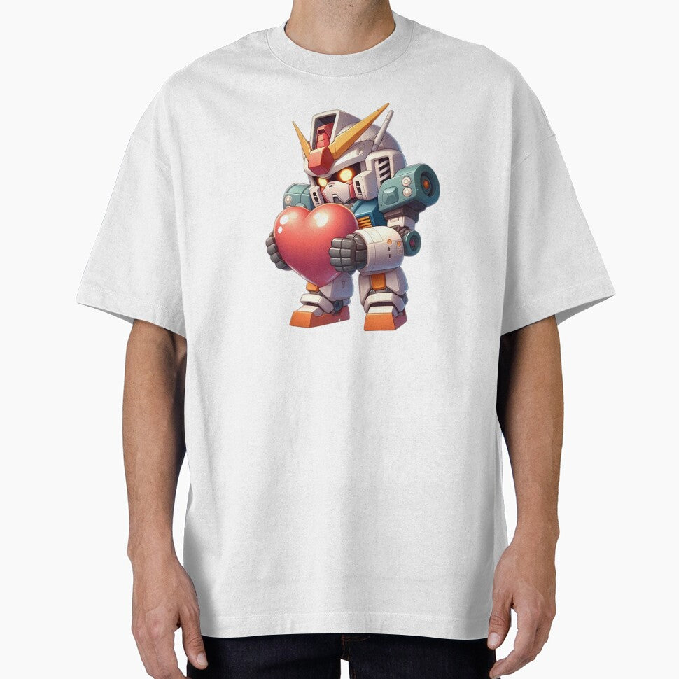 Chibi Gundam With A Heart by InkFool T-Shirts, Hoodie, Sweatshirt | BlankRebels.com (Image 1)