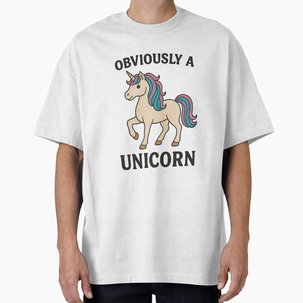 Obviously a Unicorn – Funny Unicorn Illustration by DreamiCanvas T-Shirts, Hoodie, Sweatshirt | BlankRebels.com (Image 1)