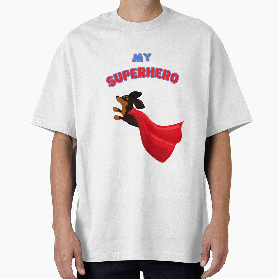Superhero Dachshund by HugYourself T-Shirts, Hoodie, Sweatshirt | BlankRebels.com (Image 1)
