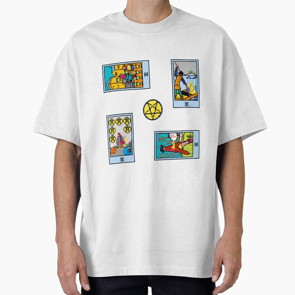 Pixel Waite Tarot Minor Arcana Sixes - 79th Sticker Pack and Magnets by Pixel Waite T-Shirts, Hoodie, Sweatshirt (Image 1)