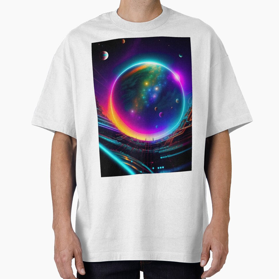 Colorful Digital Nebula Abstract Art by Esterlane T-Shirts, Hoodie, Sweatshirt | BlankRebels.com (Image 1)