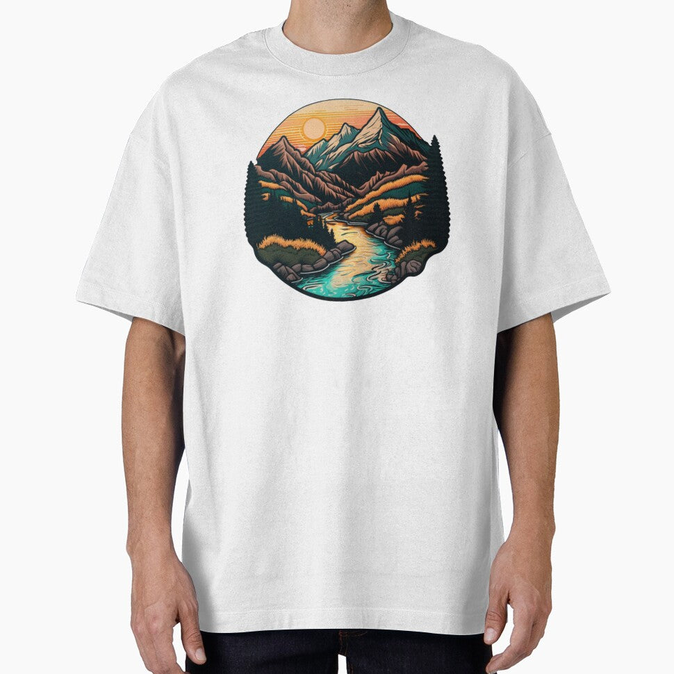 River and Mountain by Bo-Bros-Tees Hoodie, Sweatshirt | BlankRebels.com (Image 1)