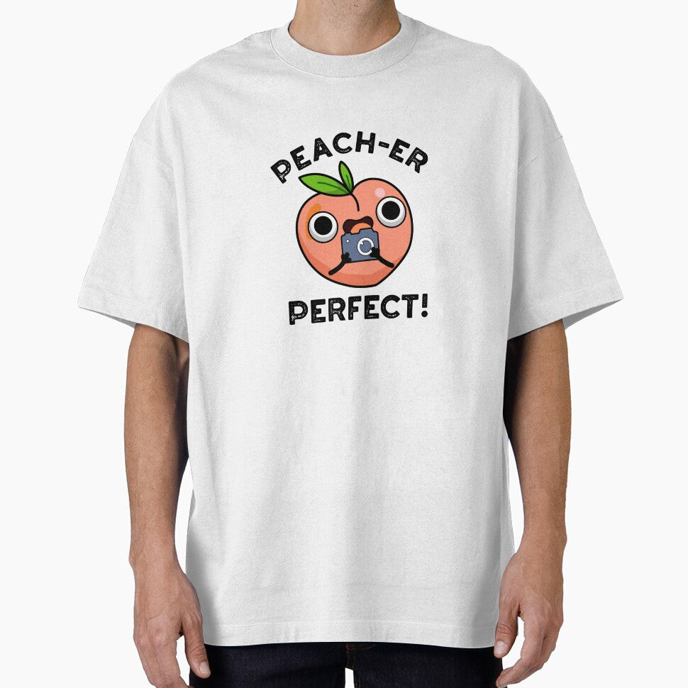 Peach-er Perfect Cute Peach Pun by punnybone