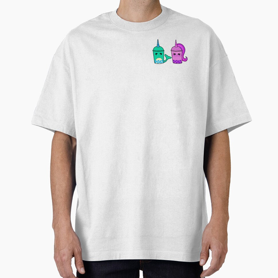 Narwhal & Unicorn Boba Bubble Tea Drink Duo by KTCreativeSide T-Shirts, Hoodie, Sweatshirt | BlankRebels.com (Image 1)