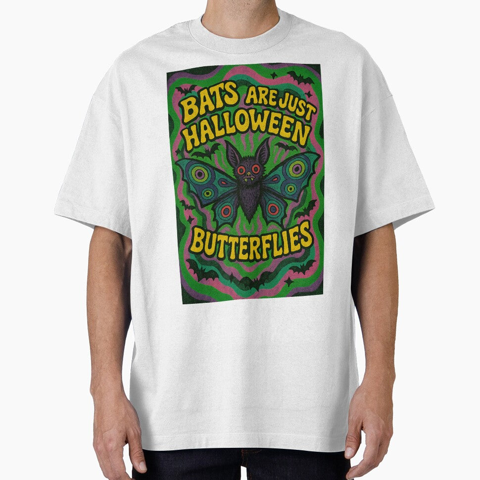 Bats Are Just Halloween Butterflies – Retro Summerween Vibes by ElemUnlocked T-Shirts, Hoodie, Sweatshirt (Image 1)