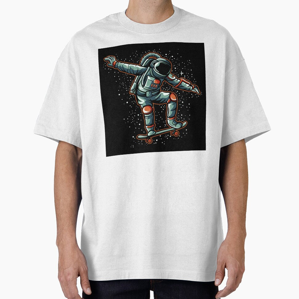 Astronaut Skateboarding in Space | Cosmic Skate Art by nocturnalengg T-Shirts, Hoodie, Sweatshirt | BlankRebels.com (Image 1)
