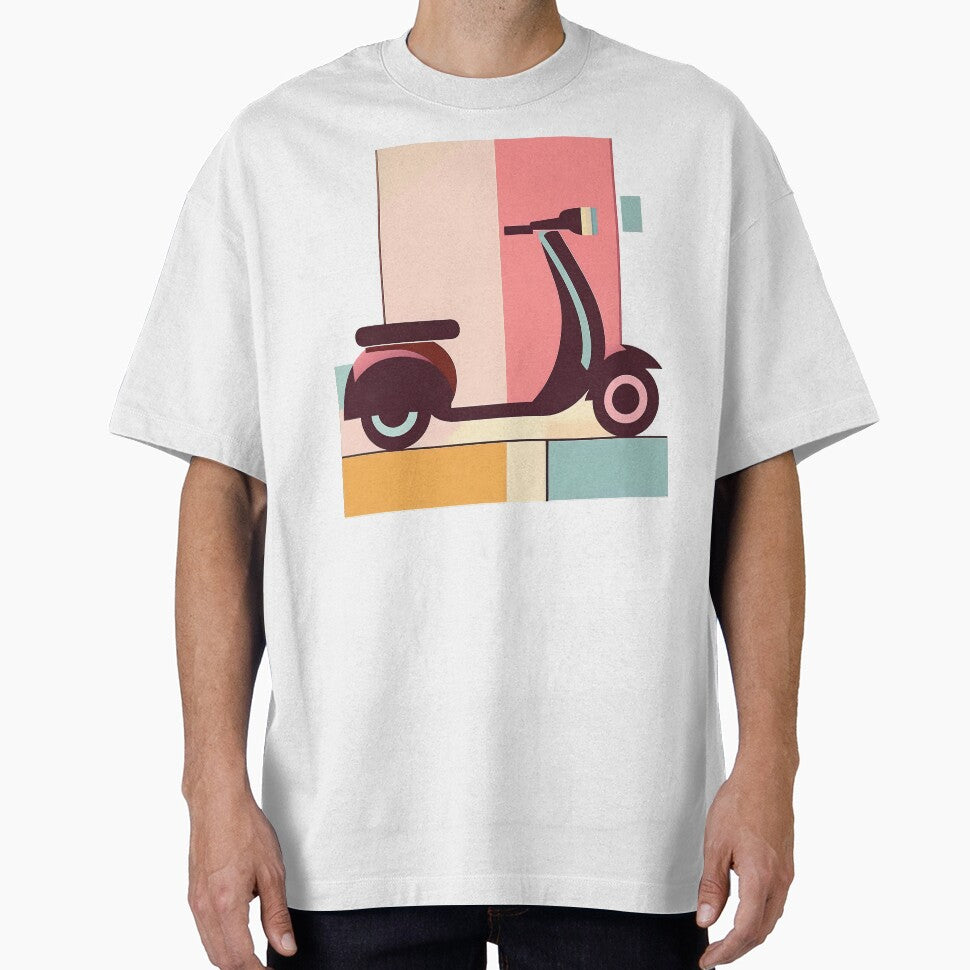 Scooter As Minimal Bauhaus Art by OzzFrequency T-Shirts, Hoodie, Sweatshirt | BlankRebels.com (Image 1)