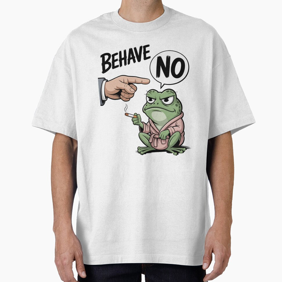 Behave No Dishonest Frog Funny Frog Meme by LulaLula T-Shirts, Hoodie, Sweatshirt | BlankRebels.com (Image 1)