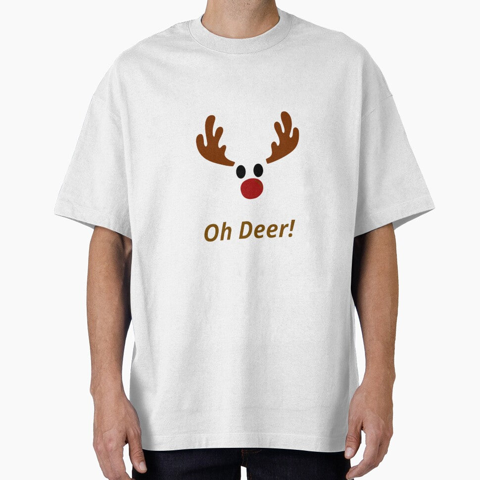 Oh Deer Funny Christmas Design by VibeWear11