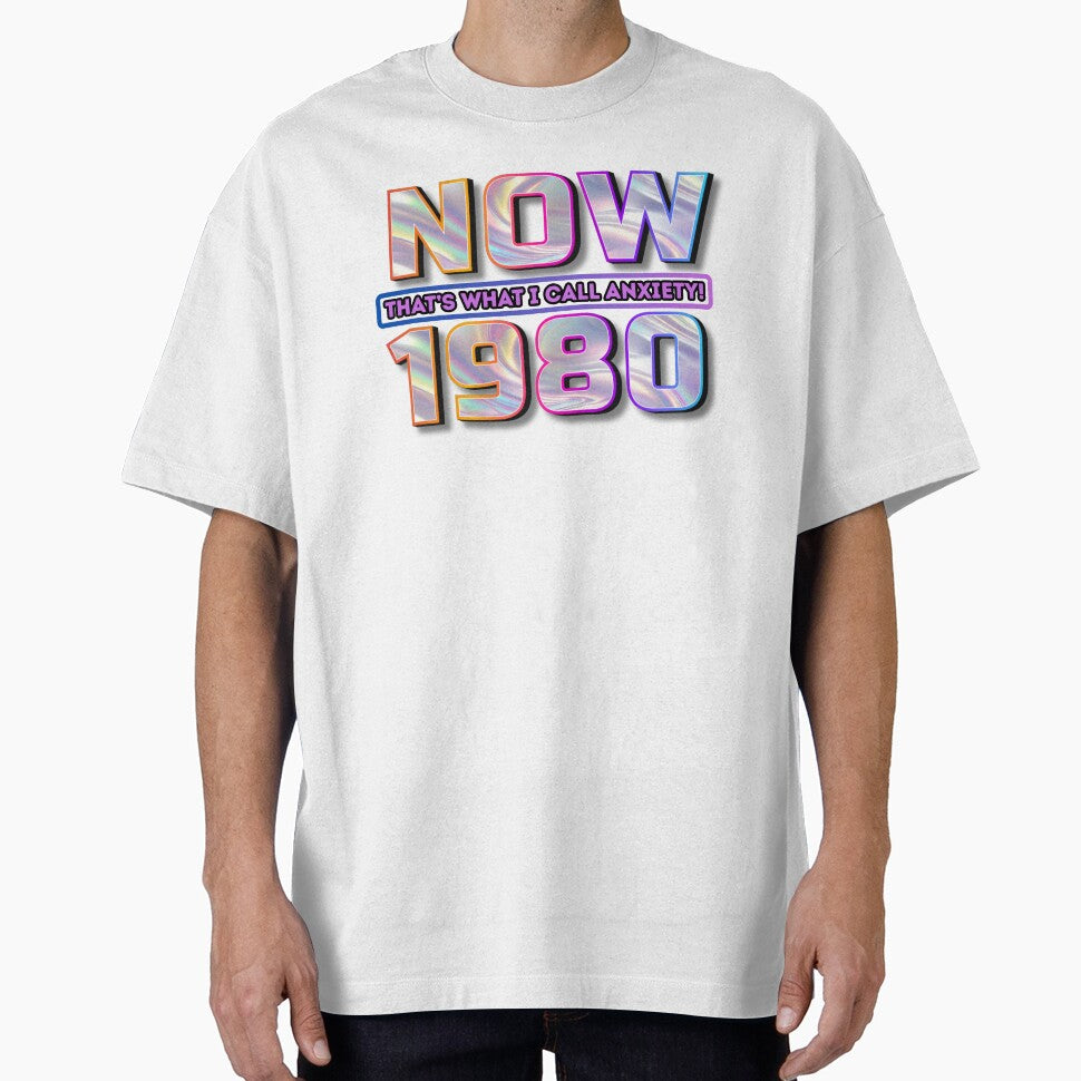 Now That's What I Call Anxiety! 1980's Edition by MadMadamMeg T-Shirts, Hoodie, Sweatshirt | BlankRebels.com (Image 1)