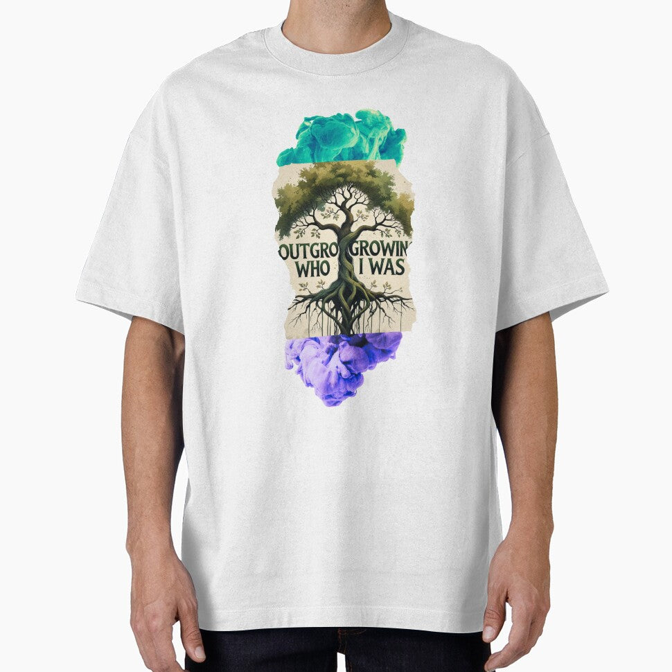 Outgrowing Who I Was self improvement by SloganSauce T-Shirts, Hoodie, Sweatshirt | BlankRebels.com (Image 1)
