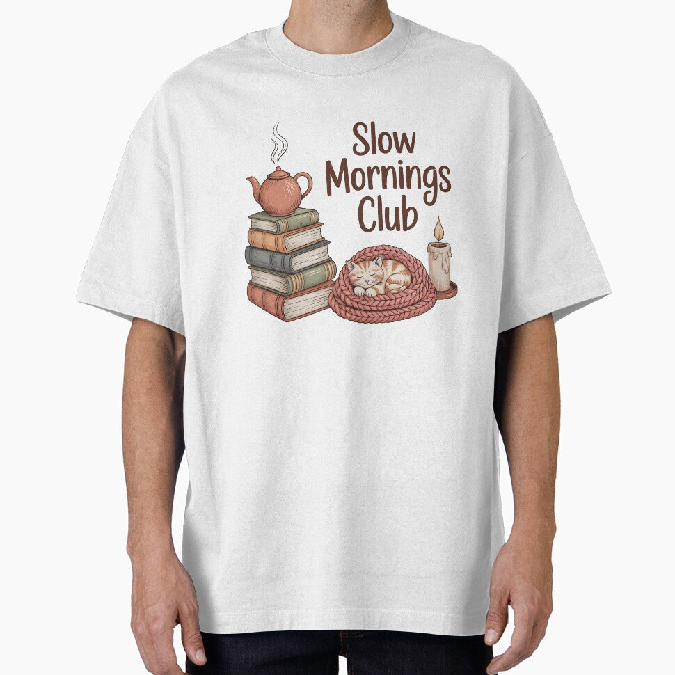 Slow Mornings Club by Bal Drops T-Shirts, Hoodie, Sweatshirt | BlankRebels.com (Image 1)