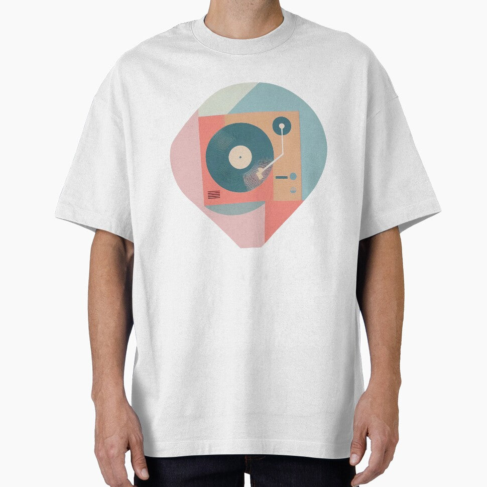 Dj Turntable As Bauhaus Style Art by OzzFrequency T-Shirts, Hoodie, Sweatshirt | BlankRebels.com (Image 1)
