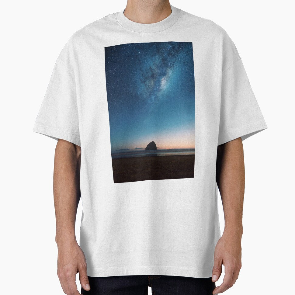 Blue Glittering Beach Star Galaxy by newburyboutique T-Shirts, Hoodie, Sweatshirt | BlankRebels.com (Image 1)