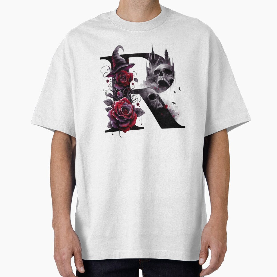 Gothic Halloween Skull and Roses R by CultDigHoriz T-Shirts, Hoodie, Sweatshirt | BlankRebels.com (Image 1)