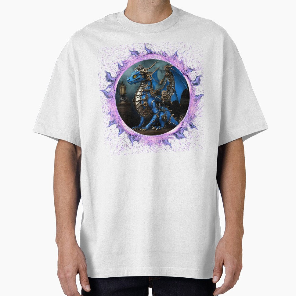 Blue Dragon steam punk design inbeded with mystical fire by BandGTees T-Shirts, Hoodie, Sweatshirt (Image 1)