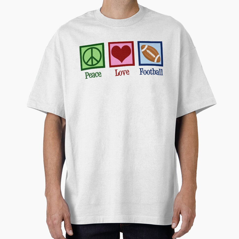 Peace Love Football by Epic Love Designs T-Shirts, Hoodie, Sweatshirt | BlankRebels.com (Image 1)