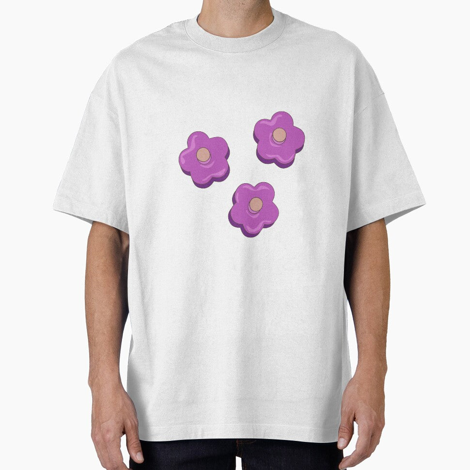 Y2k Purple Flowers by lollydesigned T-Shirts, Hoodie, Sweatshirt | BlankRebels.com (Image 1)