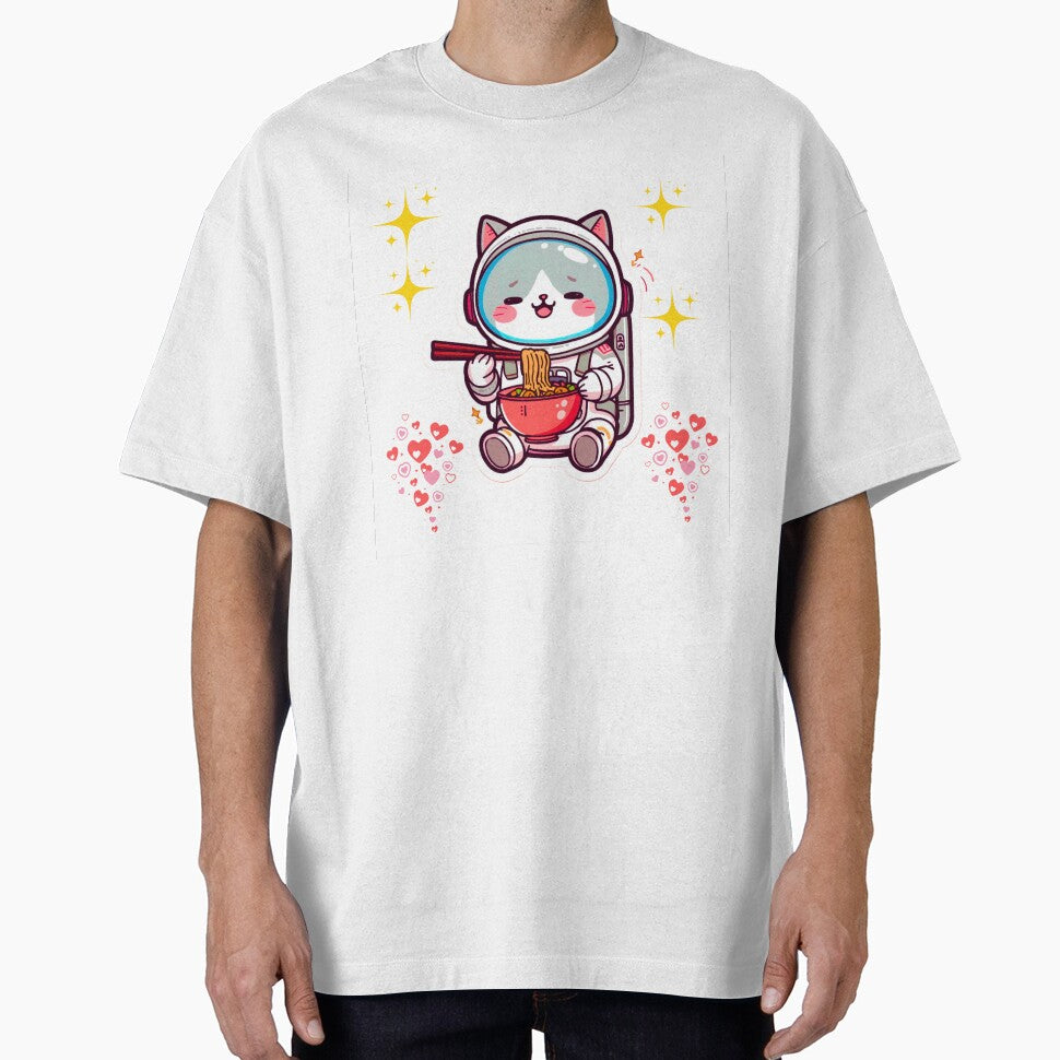 Kawaii Astronaut Cat Ramen Sticker Cute Anime Food by StoreMarkets T-Shirts, Hoodie, Sweatshirt | BlankRebels.com (Image 1)