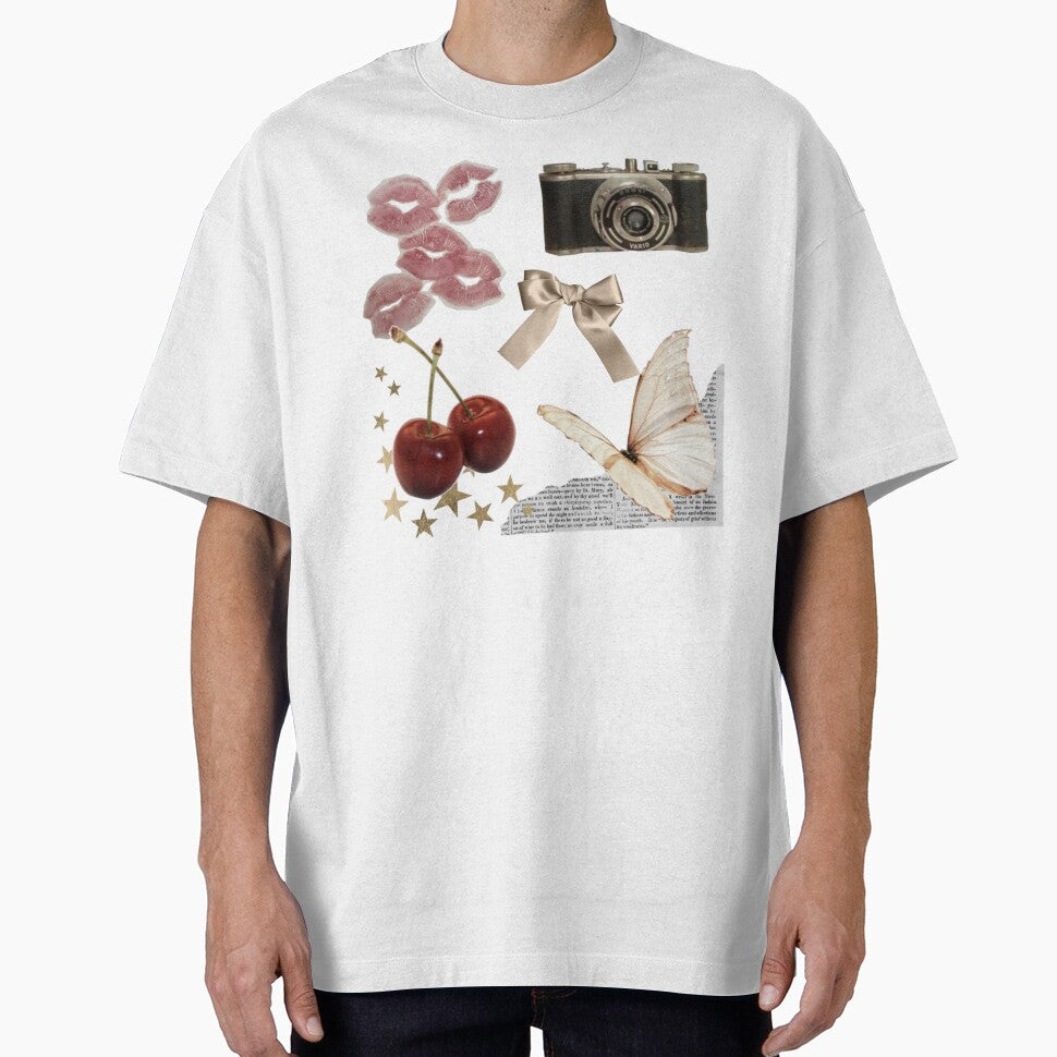Golden Retro Aesthetic Collage ✨?? by okayamberart T-Shirts, Hoodie, Sweatshirt | BlankRebels.com (Image 1)