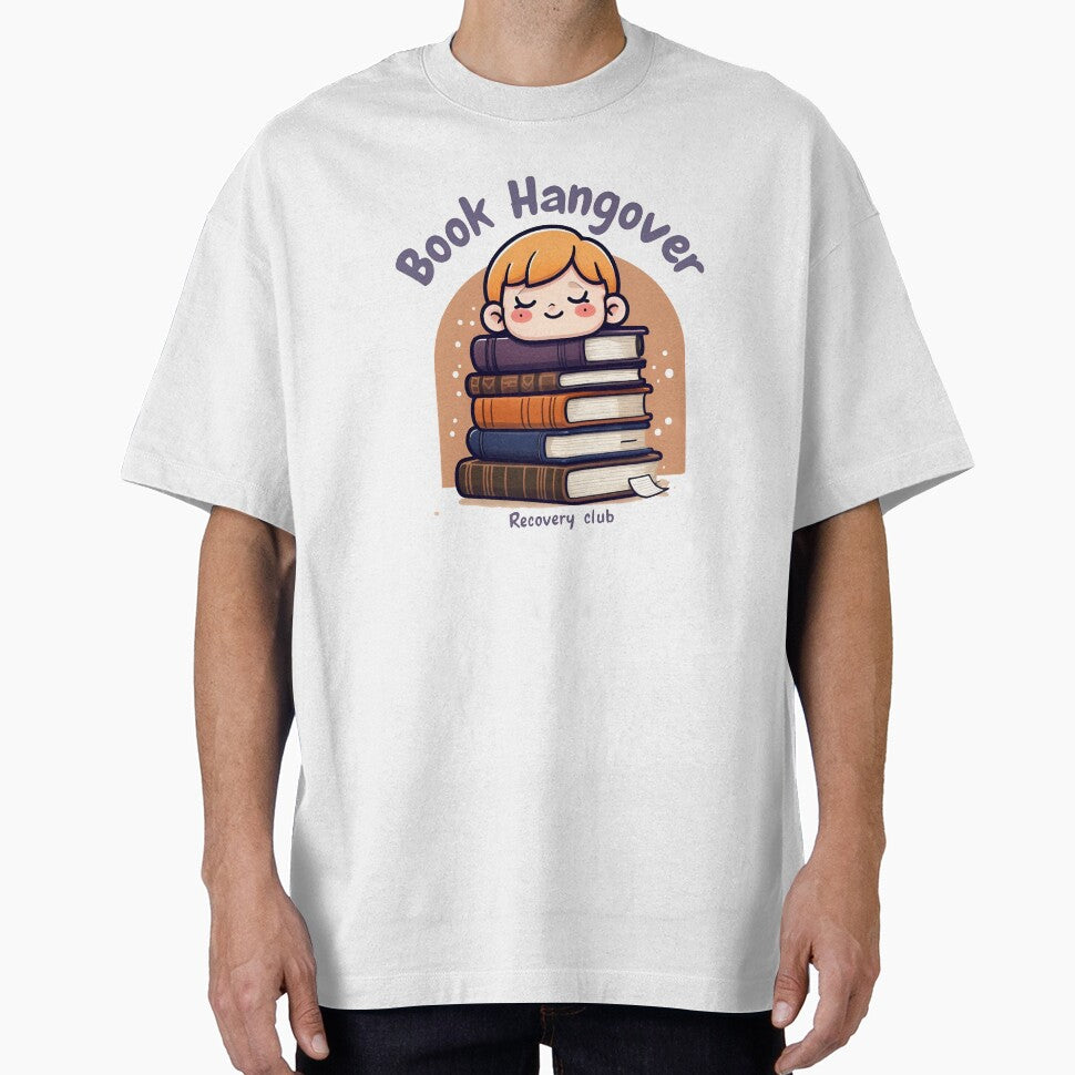 Book Hangover Recovery Club" – Cute & Cozy Reading Lover Design by InsightA T-Shirts, Hoodie, Sweatshirt (Image 1)