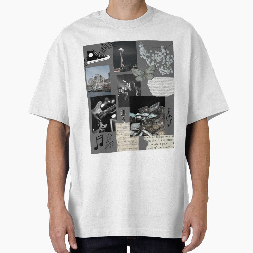 Grunge Seattle Collage 1990s by Femme Pastel Collective T-Shirts, Hoodie, Sweatshirt | BlankRebels.com (Image 1)